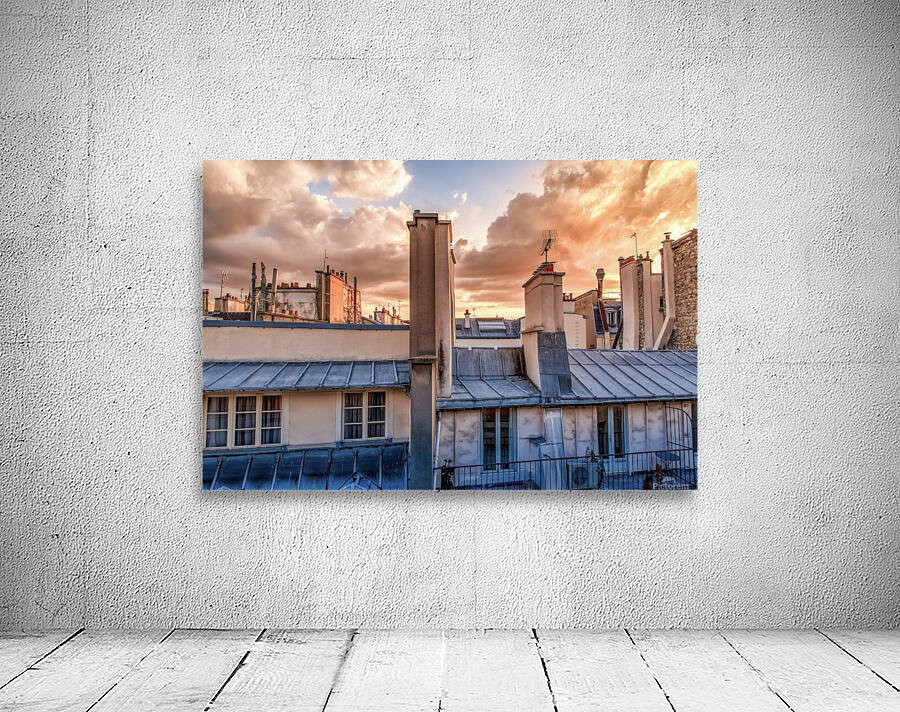 Paris rooftop Wall Preview