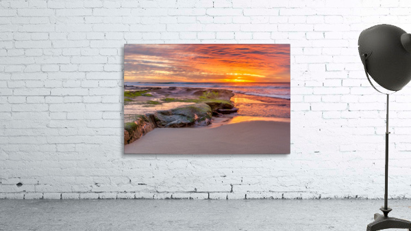 La Jolla orange sunset Wall Preview