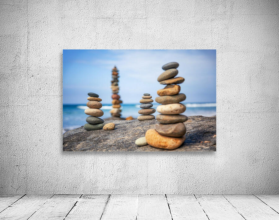 beach pebbles tower Wall Preview