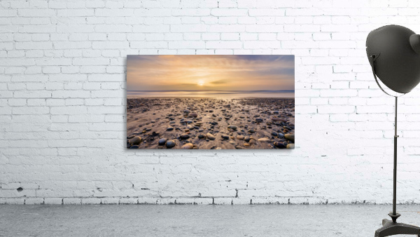 sunset pebbles Wall Preview