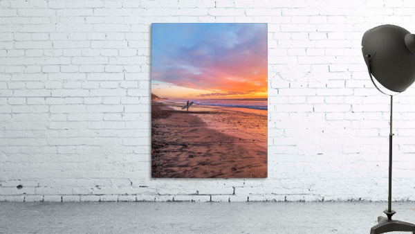 sunset surfer Wall Preview