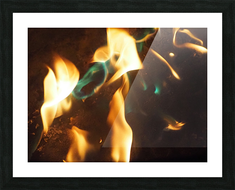 Flames 4 Picture Frame print