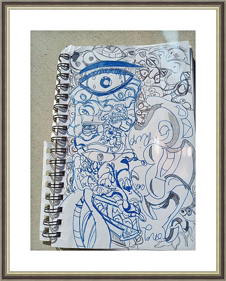 The illusion Picture Frame print