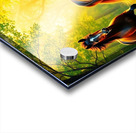 Bright vibrant colors depicting wild horses in a Acrylic print