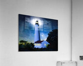Night Time View of St Marks Lighthouse - Florida Coast Landscape Acrylic Print