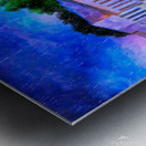 Downtown Auburn Alabama On A Rainy Night - View From Toomers Corner Metal print