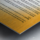 Desiderata Poem - Inspirational Poetry Art Metal print