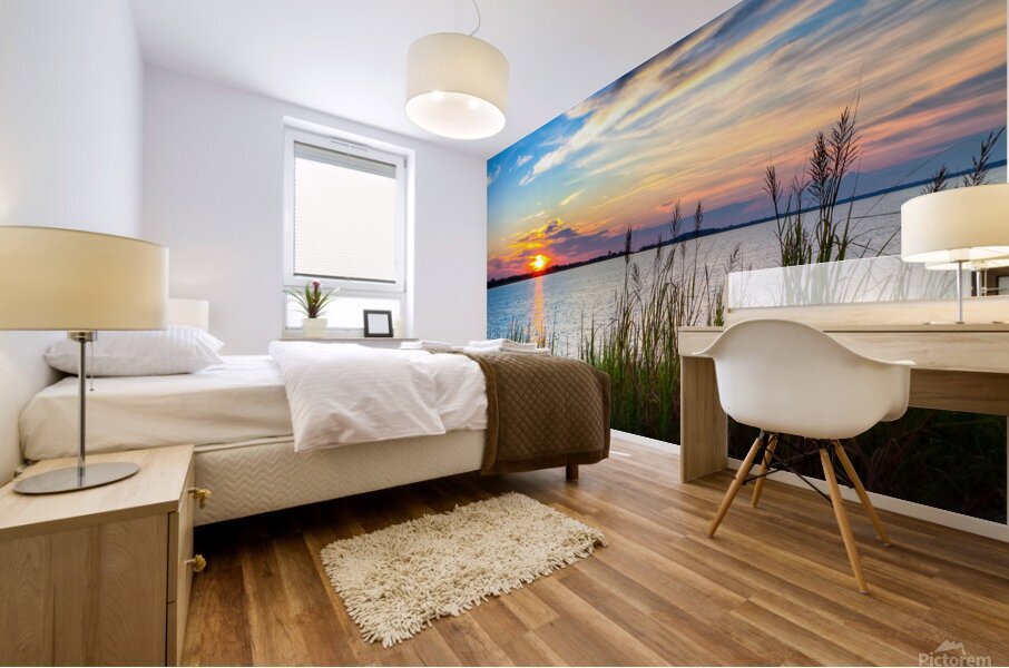 Sunrise On The Savannah River - Georgia Coastal Art Mural print