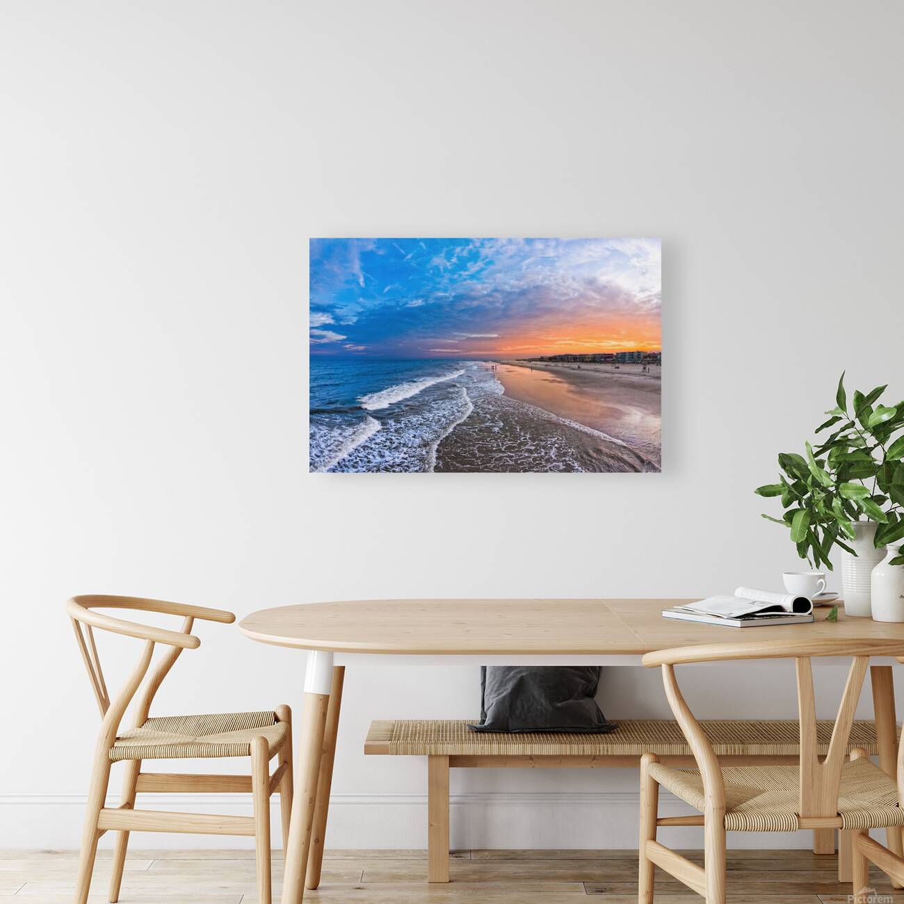 Sunset on Tybee Island On a Summer Day Reproduction