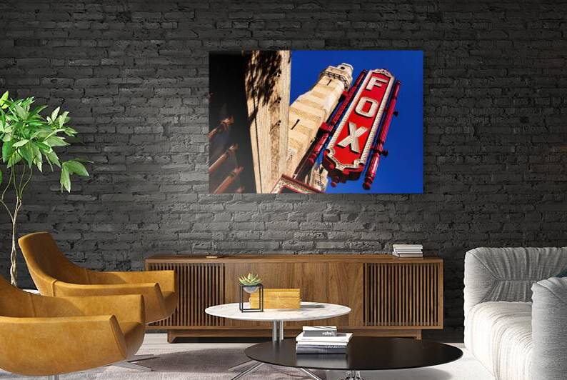 Atlanta Landmark Fox Theatre Sign Art by Mark Tisdale
