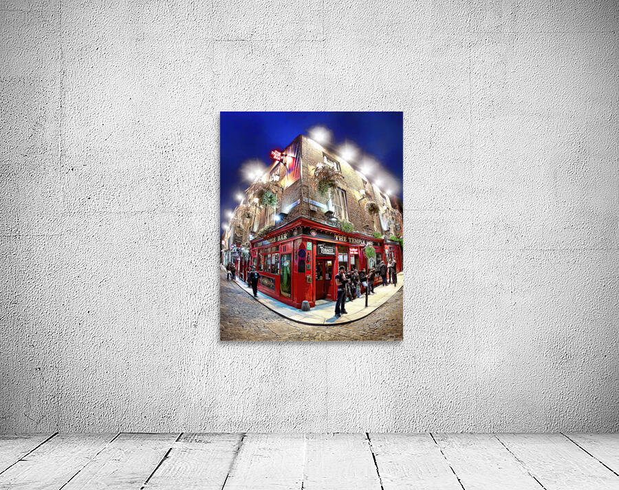 Temple Bar in Dublin On A Winter Night in Ireland Wall Preview