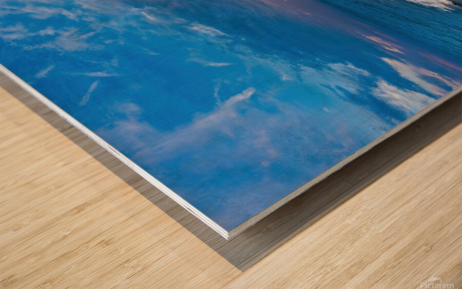 Sunset on Tybee Island On a Summer Day Wood print