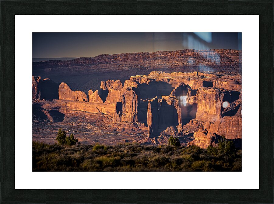Courthouse Towers Sunset Picture Frame print