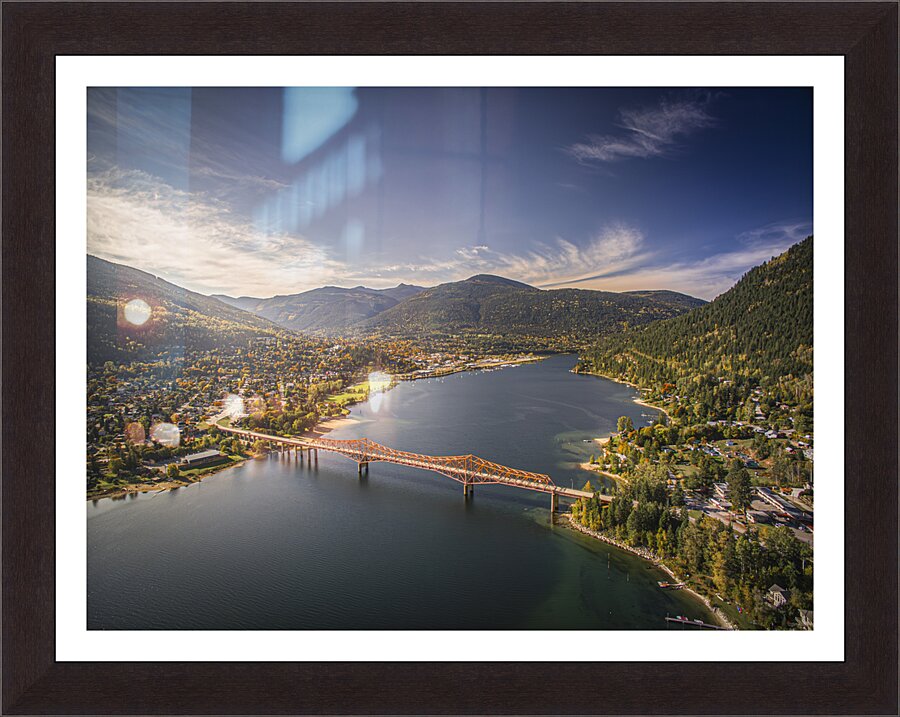 Fall Flight over Nelson Picture Frame print