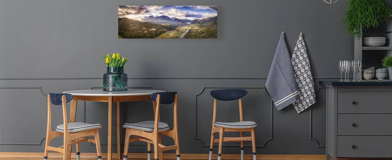Sunset over Valhallas by Adrian Wagner Studio