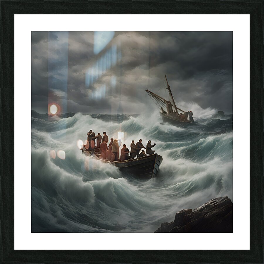 Braving the Tempest  Picture Frame print