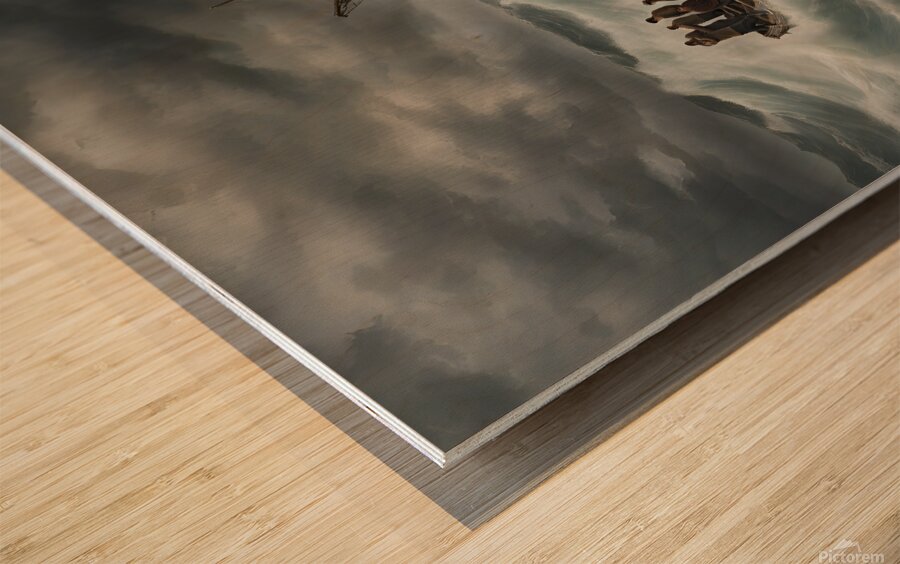 Braving the Tempest  Wood print