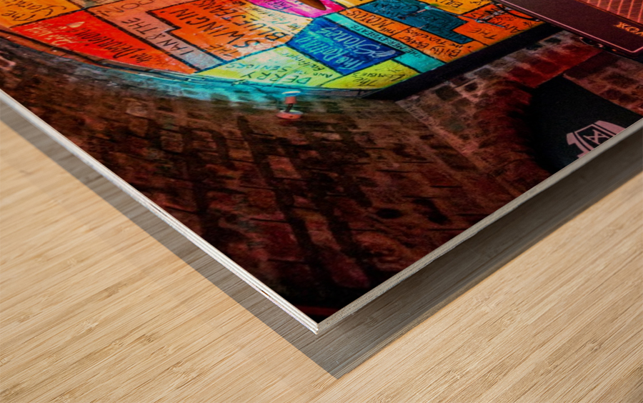 The Cavern Wood print