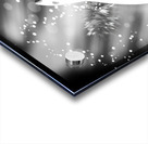 Cosmic Sounds Black and White Electric Guitar Acrylic print