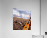 Guitar Serenade on the Beach Square Acrylic Print