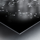 Cosmic Sounds Black and White Electric Guitar Metal print