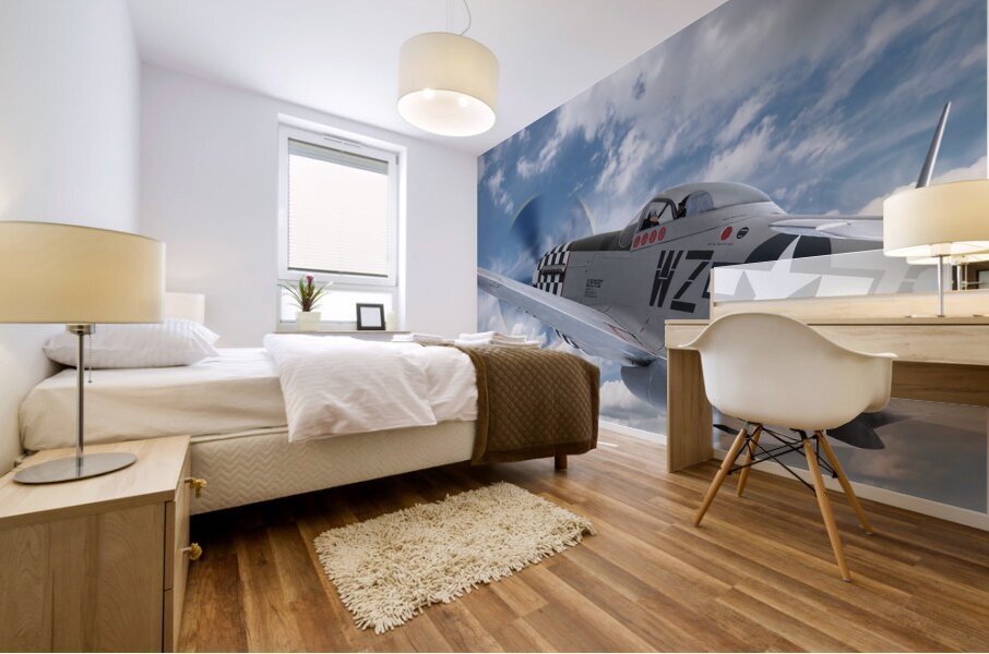p51 In The Clouds Mural print