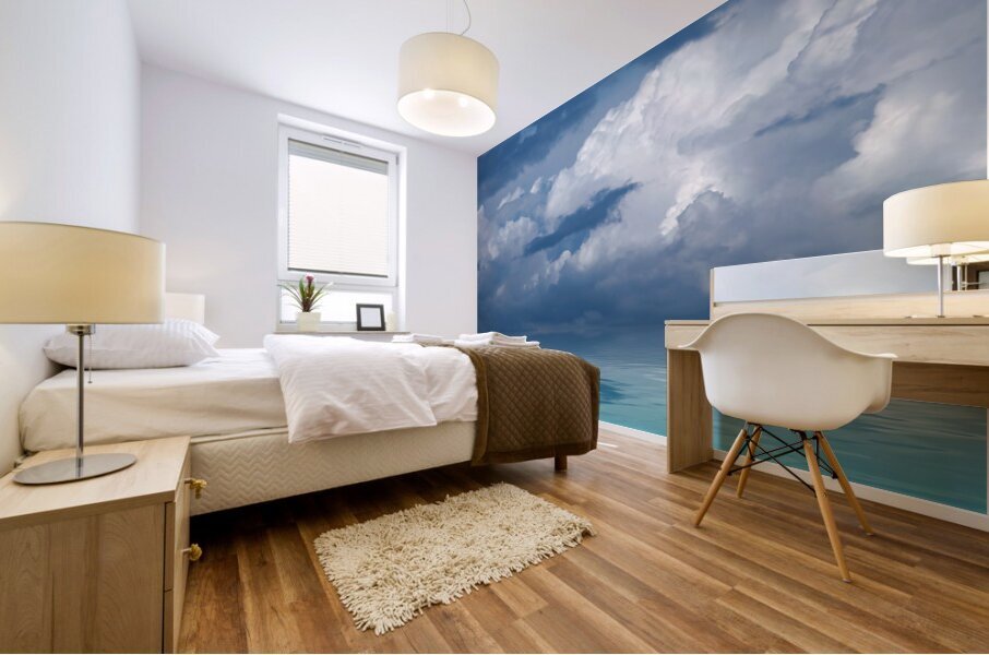 Blue Sky Reflections  Mural print