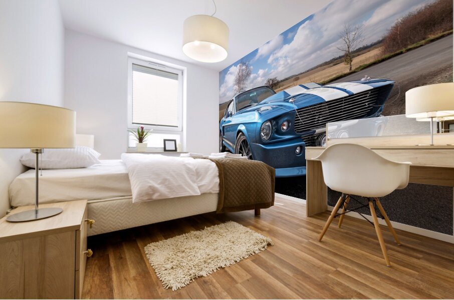 Blue Skies Cruising - 1967 Eleanor Mustang Mural print