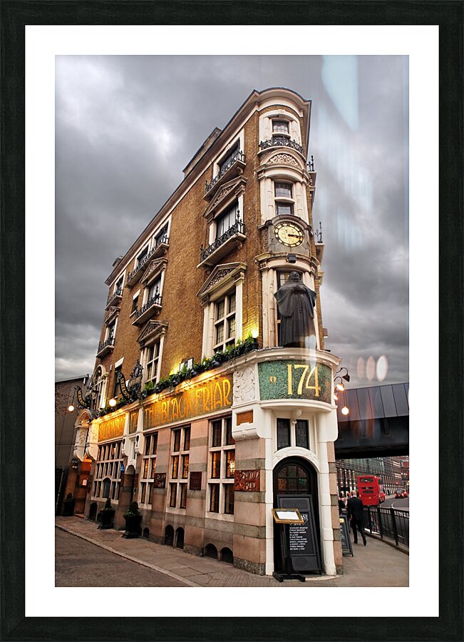 The Black Friar London Pub Bar Picture Frame print