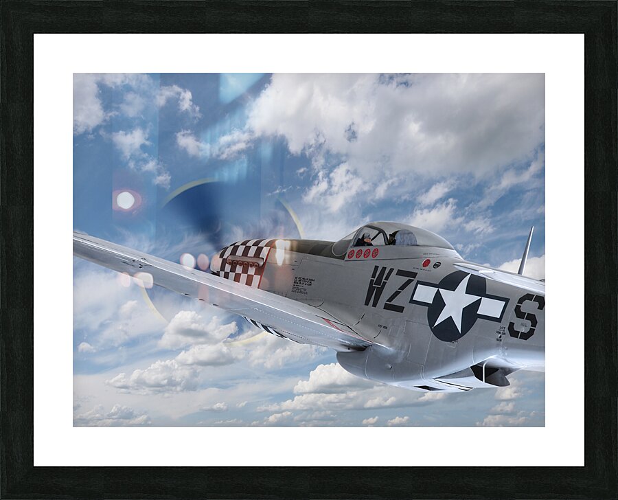 p51 In The Clouds Picture Frame print