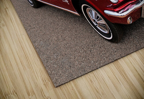 Stunning 1966 Metallic Red Mustang Gill Billington puzzle