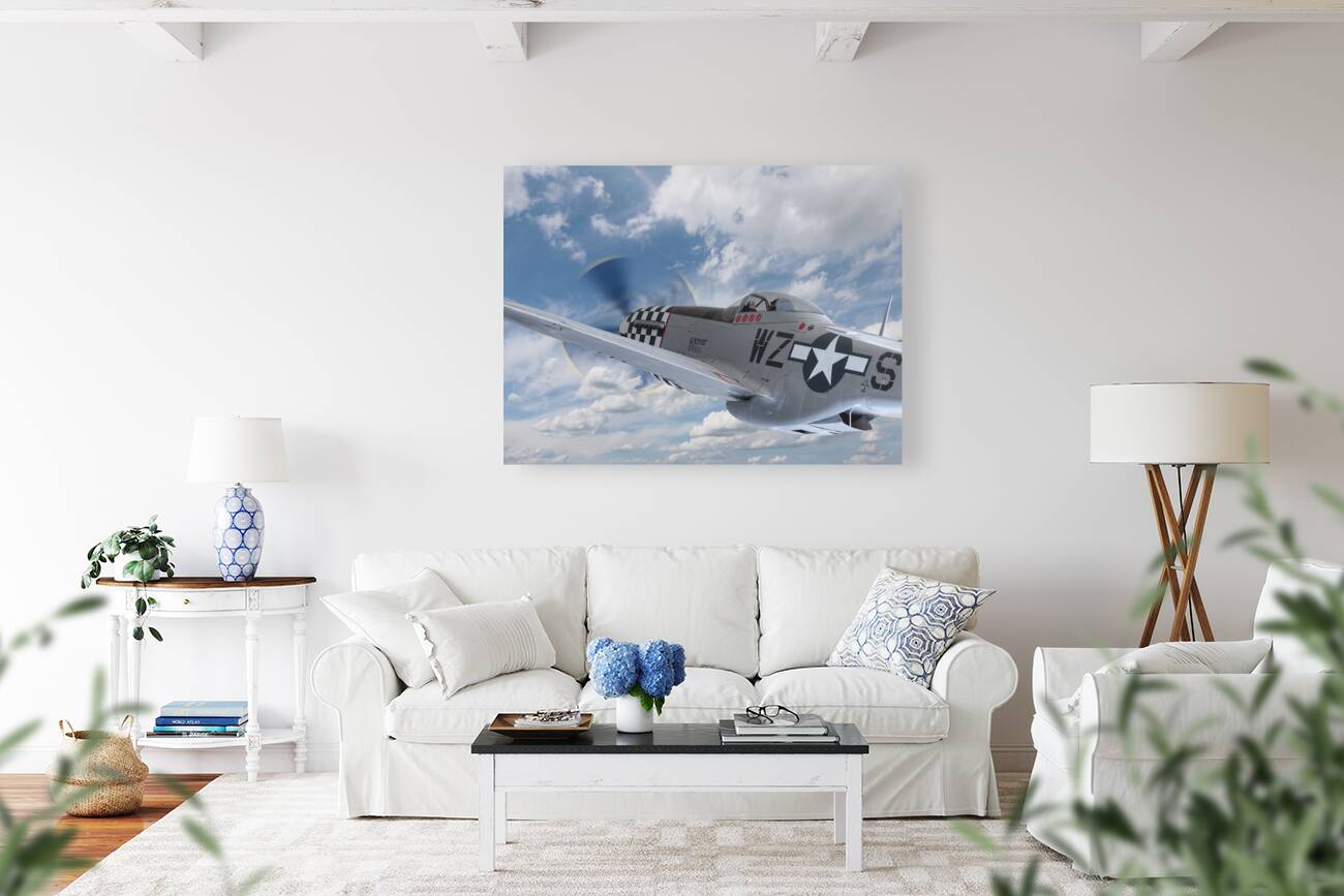 p51 In The Clouds Reproduction