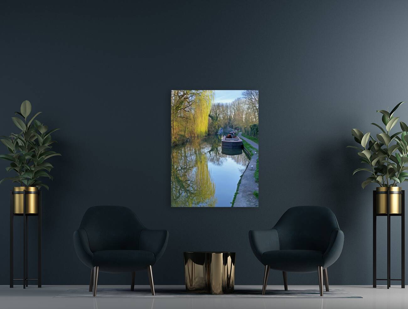 River Reflections Reproduction