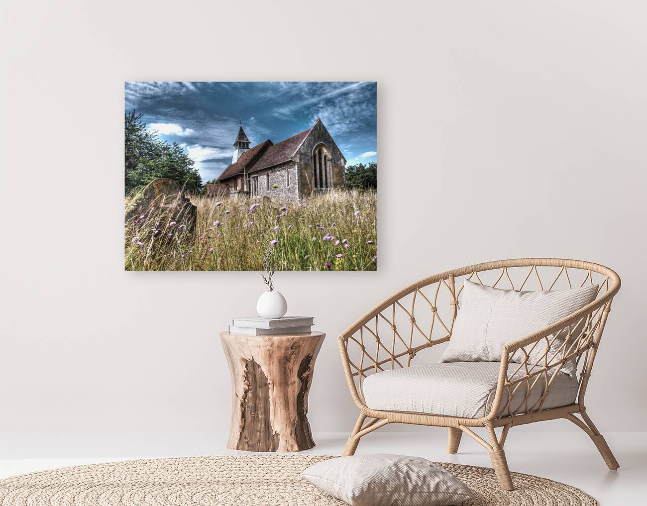 Abandoned Grave In The Churchyard Reproduction