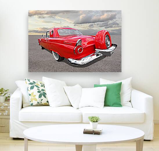 1956 Red Ford Thunderbird Continental Reproduction