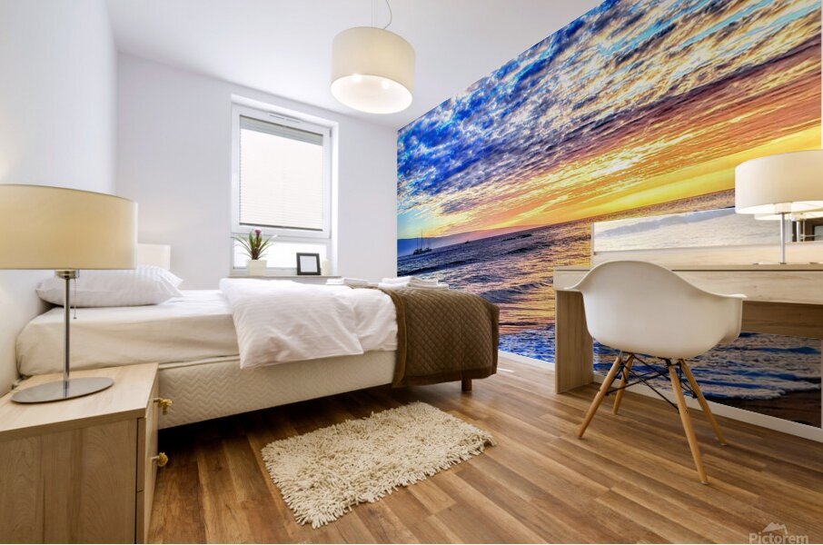 Kaanapali sunset Mural print