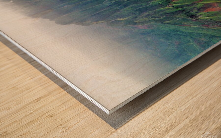 Napoli Coast Wood print