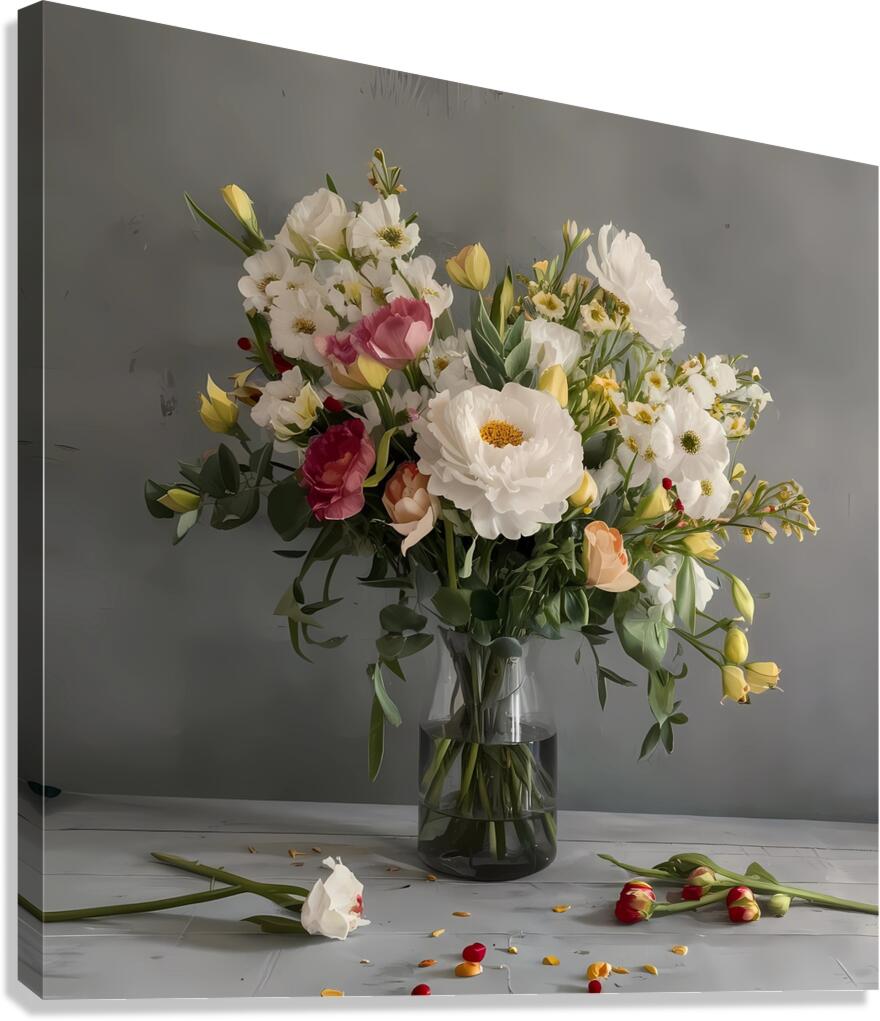 Flower vase Canvas Print