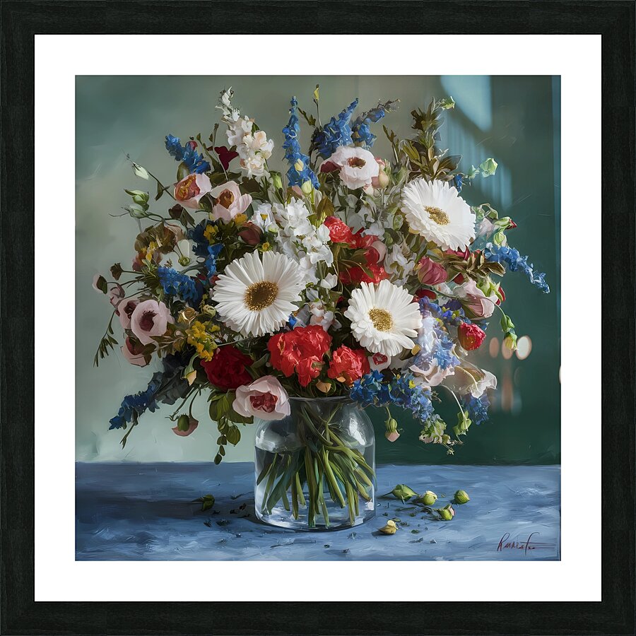 Flower vase Picture Frame print
