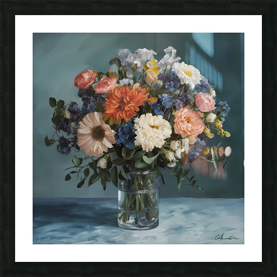 Flower vase Picture Frame print