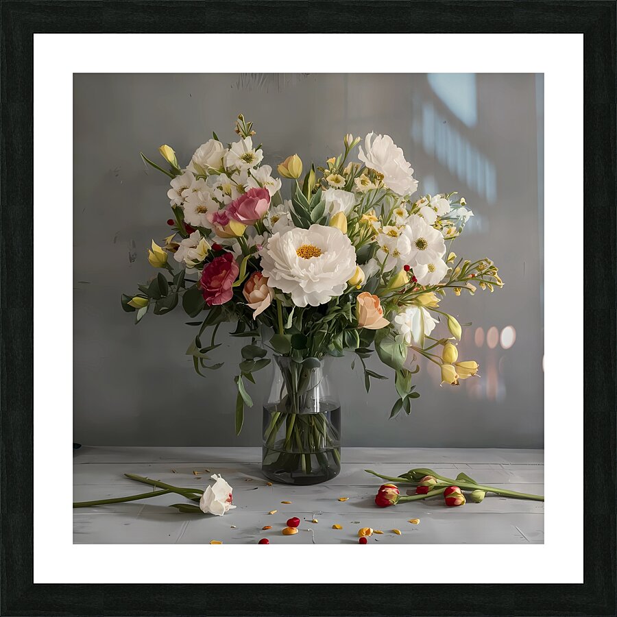 Flower vase Picture Frame print