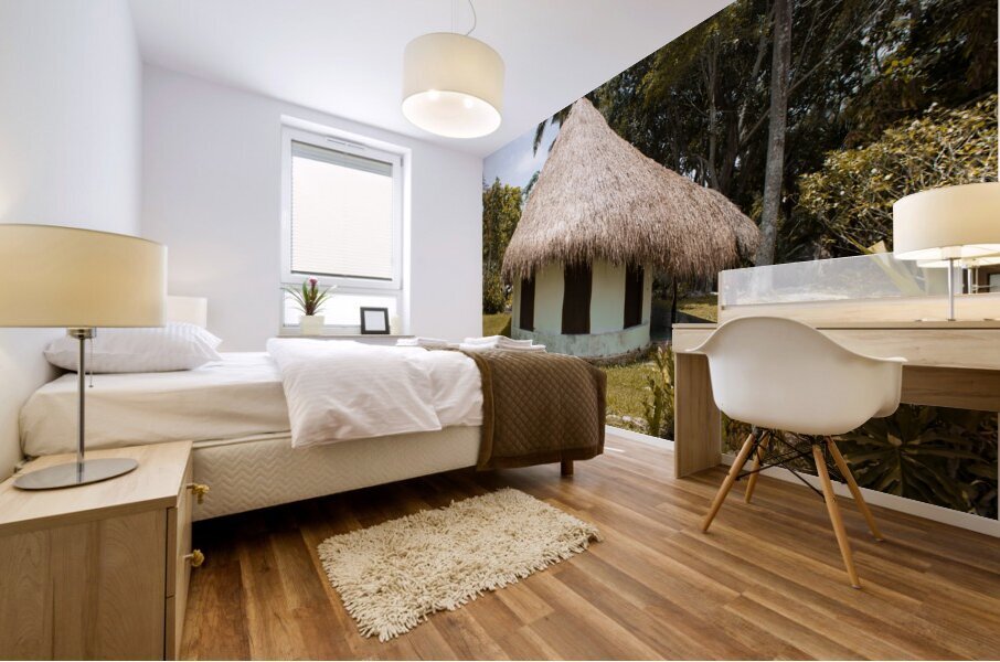 Mayan House Mural print