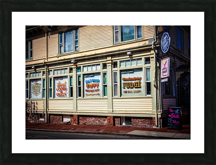Painted Store Sign Picture Frame print