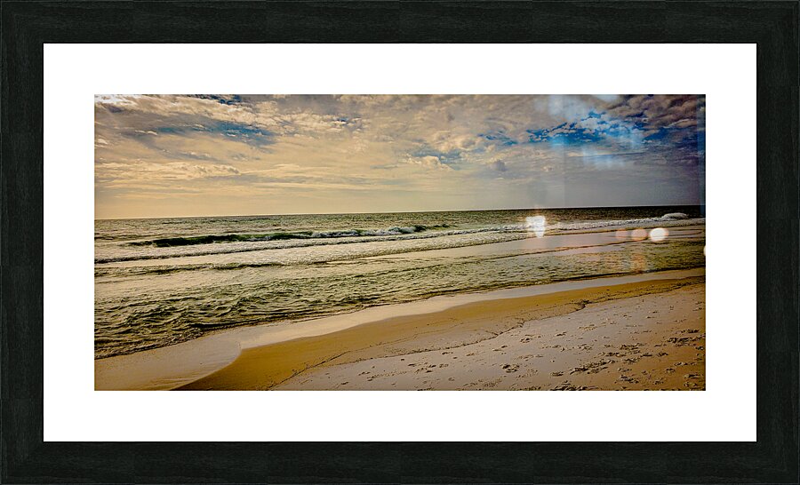 Sandy Surf Beach Picture Frame print