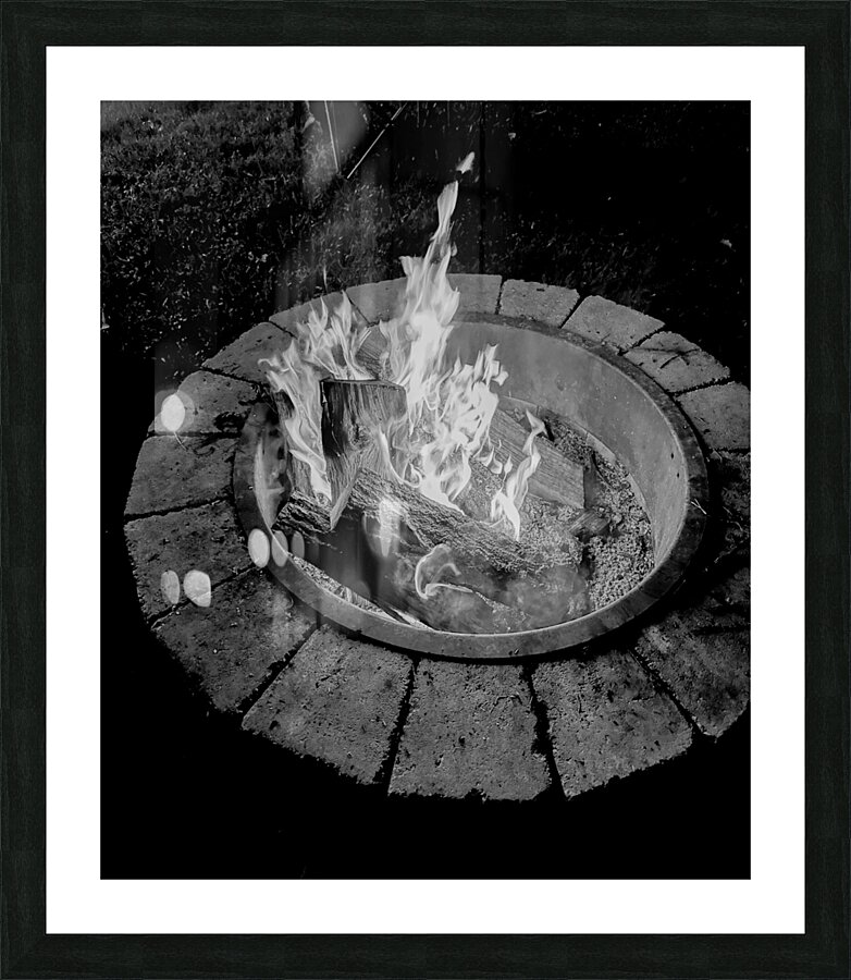 Fire Side Picture Frame print