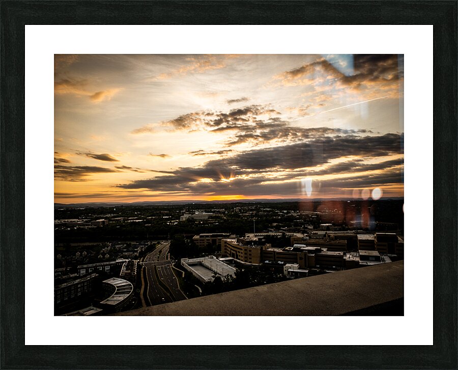 Sunset over Reston VA Picture Frame print