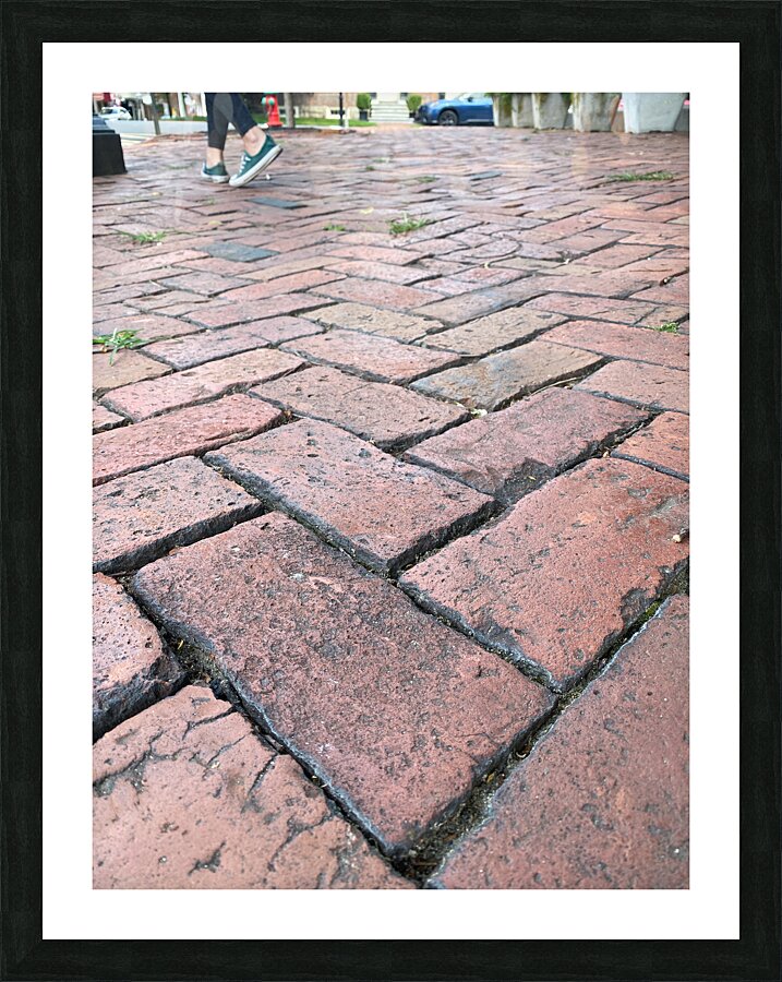 Brick pavers Picture Frame print