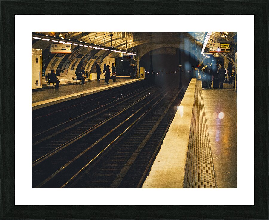 Paris Subway Picture Frame print