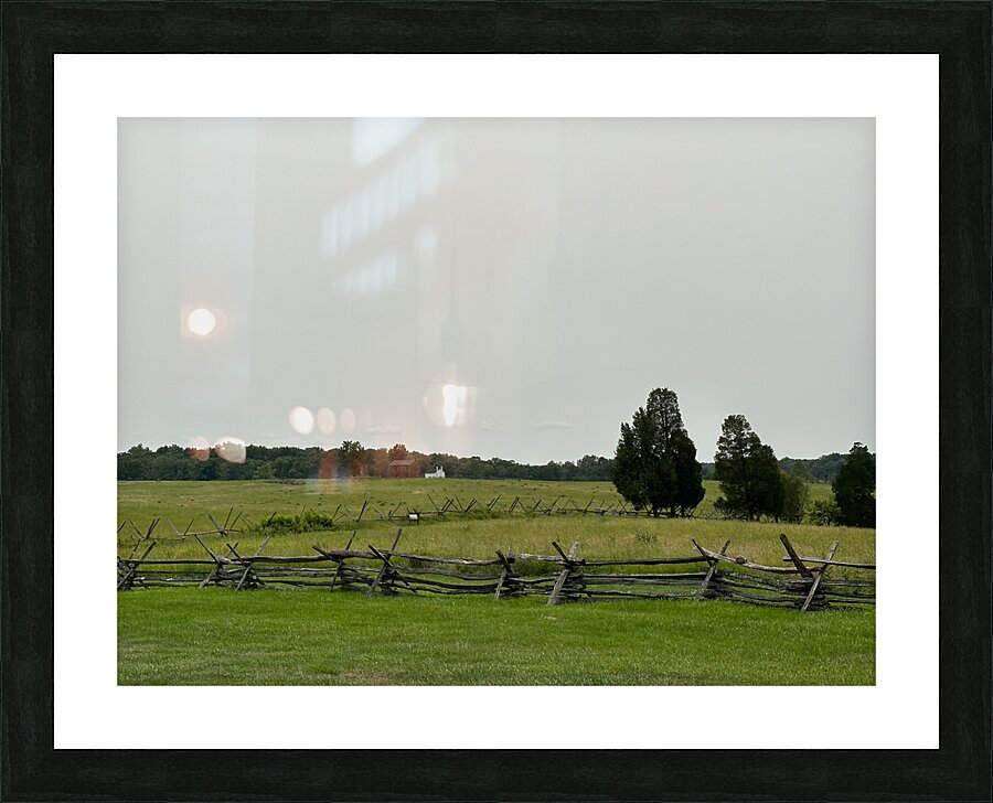 Rustic Fence Picture Frame print