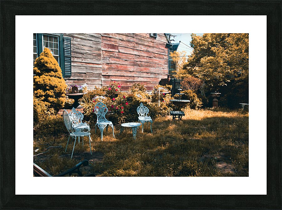 Garden Table Picture Frame print